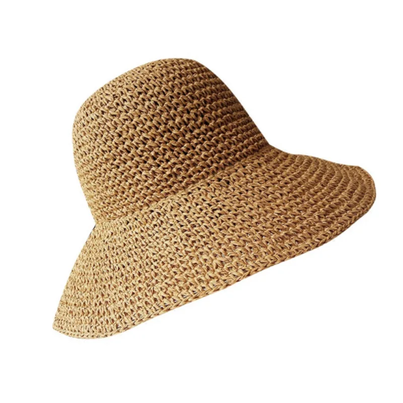 2024 Women\'s summer Beach cap hat pure color bucket hat cool women\'s hats for the sun sun hat Straw hat Hat for girl Hiking hat