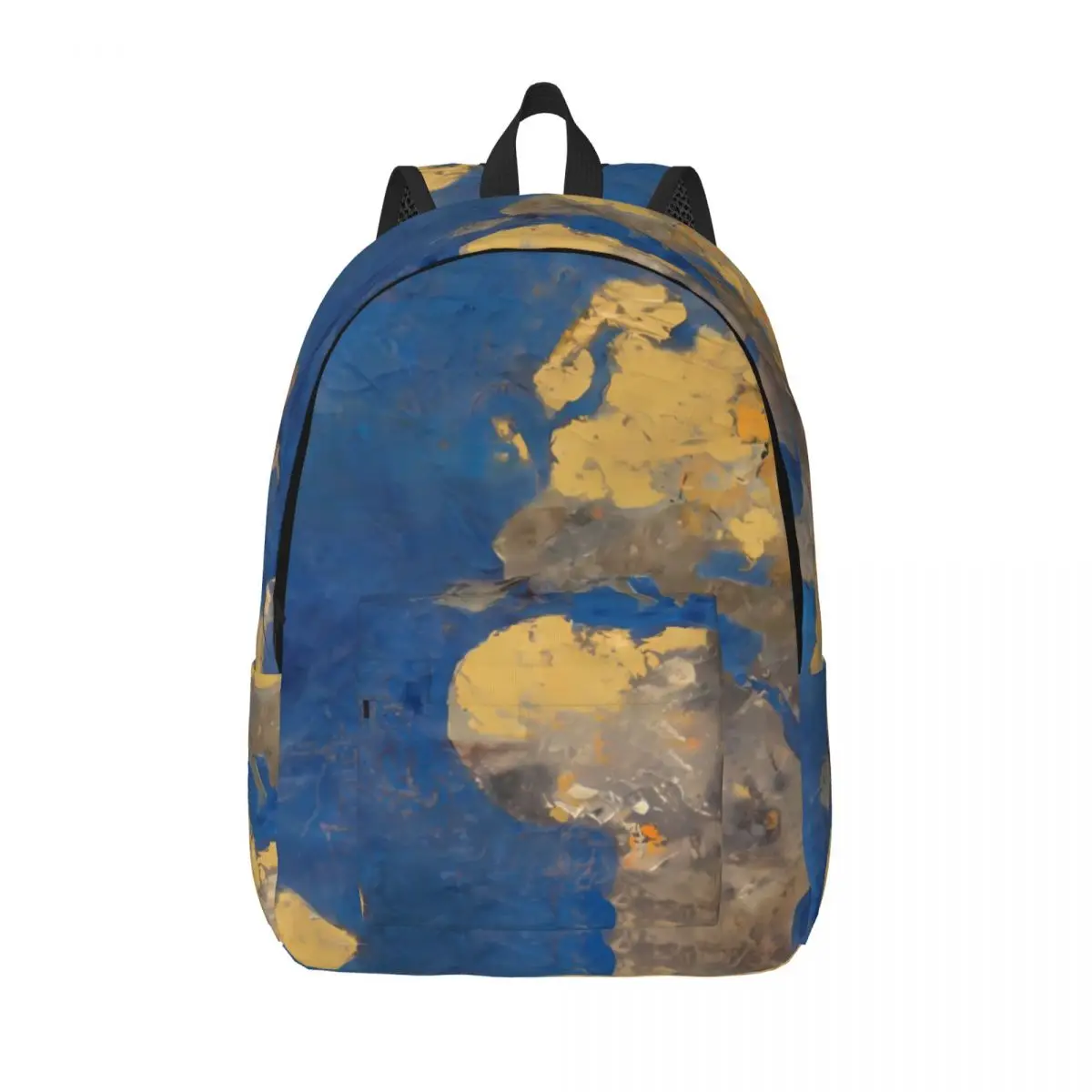 

Map PRINT Backpack Golden World Men Polyester Travel Backpacks Large Leisure School Bags Rucksack