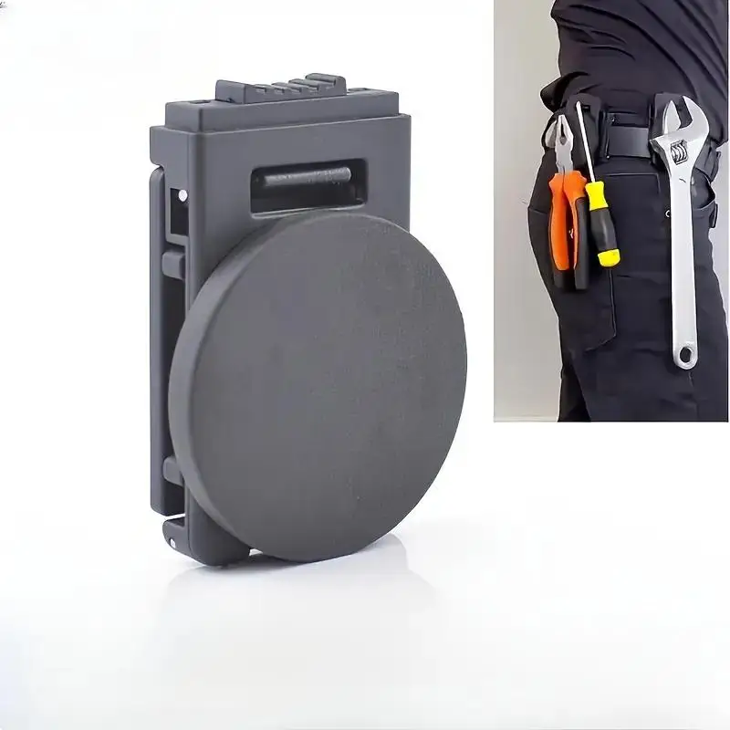 Magnetic Waist Clip Tool Holder, Durable Portable Organizer with Secure Belt Grip & Waterproof Design for Metal Tools