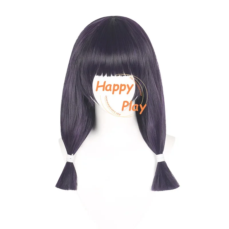 Anime Iori Utahime Cosplay Wig 55cm Long Dark Purple Black Women Wig Cosplay Anime Cosplay Wigs Heat Resistant Synthetic Hair