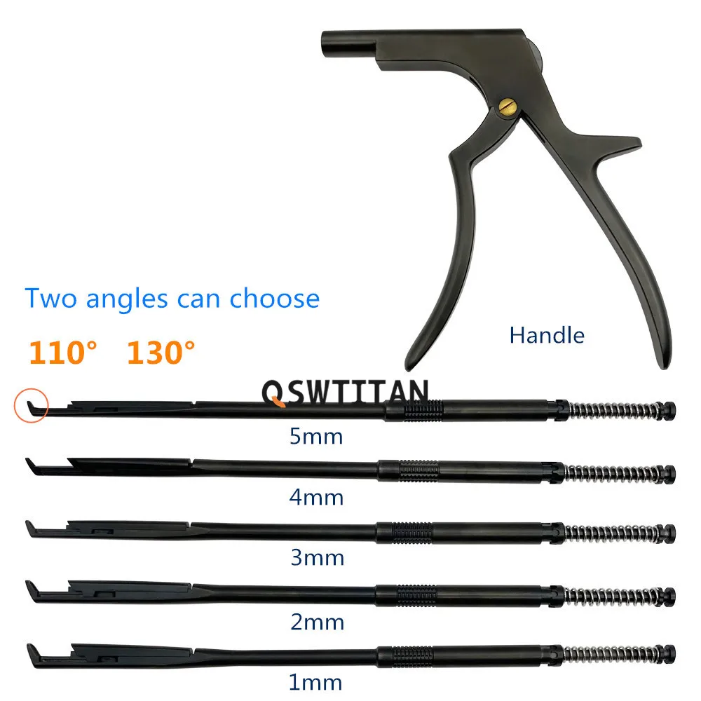 

Вращающийся Kerrison Rongeur Spinal Neuro Хирургические инструменты Ветеринарные ортопедические инструменты для домашних животных 1 комплект 90 ° /110 ° /130 °