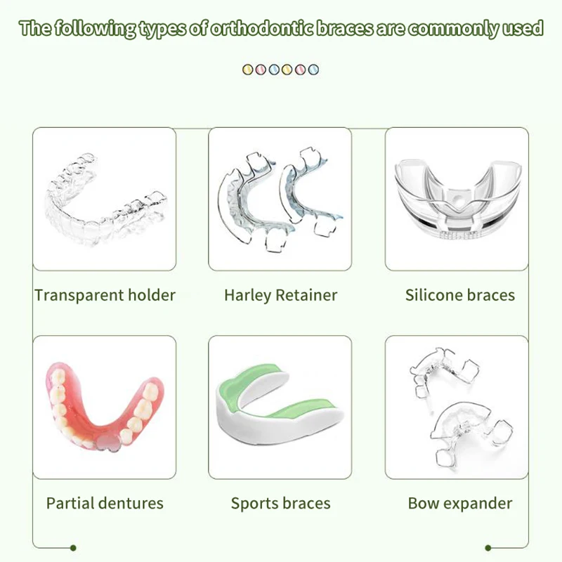 Retainer Case Portable Mouth Guard Case Night Denture Holder With Lid Teeth Aligner Slim Braces Box Orthodontic Supplies