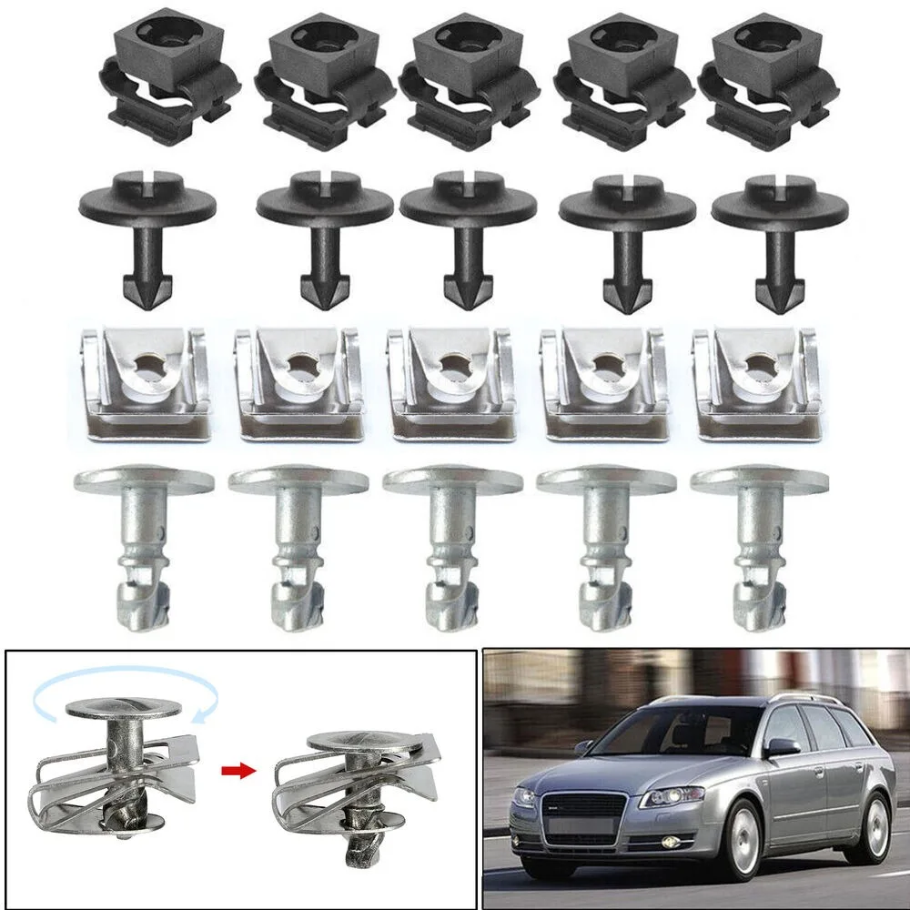 Under Cover Undertray Engine Fixing Clips Shield Trim Panel Screw For Audi A3 A4 A6 A8 TT Repair 4A0805121A 4A0805163 8D0805960