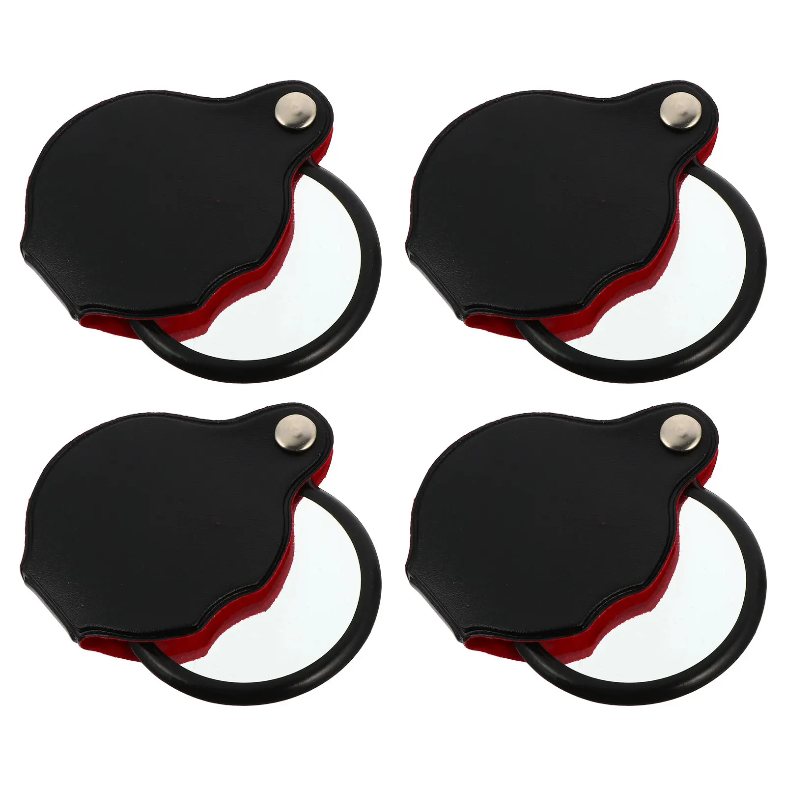 Mini lupa profissional de 4 unidades com capa protetora Design leve e ecológico para uso prolongado