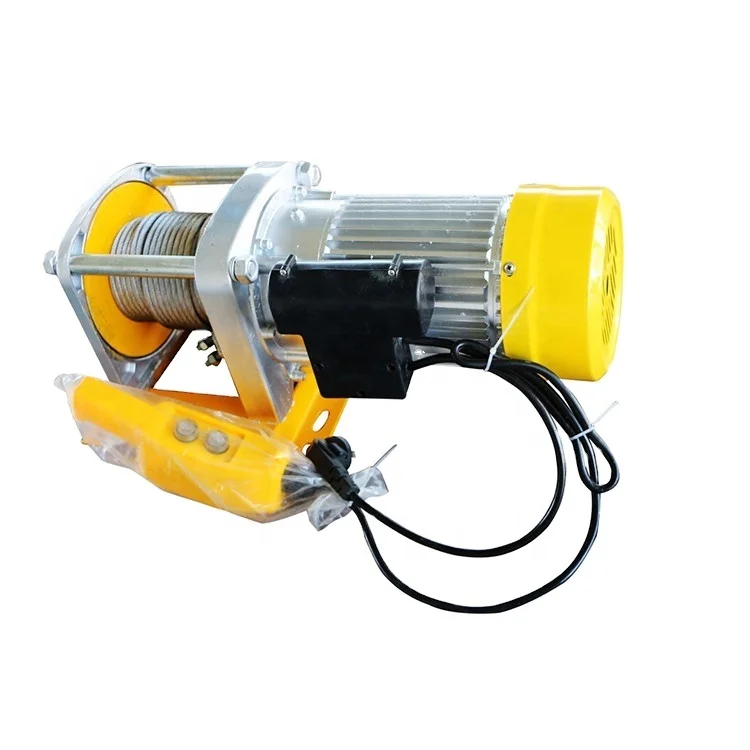 Electric Wire Rope Hoists Winch Manufacturer Aluminum China Shell Kcd 220V/380V 10 Motor New Product 2020 Customized Provided