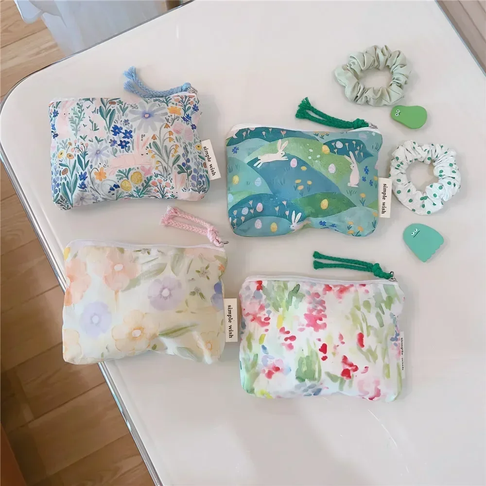 

Women Mini Portable Bags Fashion Coin Purse Card Holder Wallet Key Pouch Make Up Lipstick Sanitary Napkin Organizer Zipper Bag