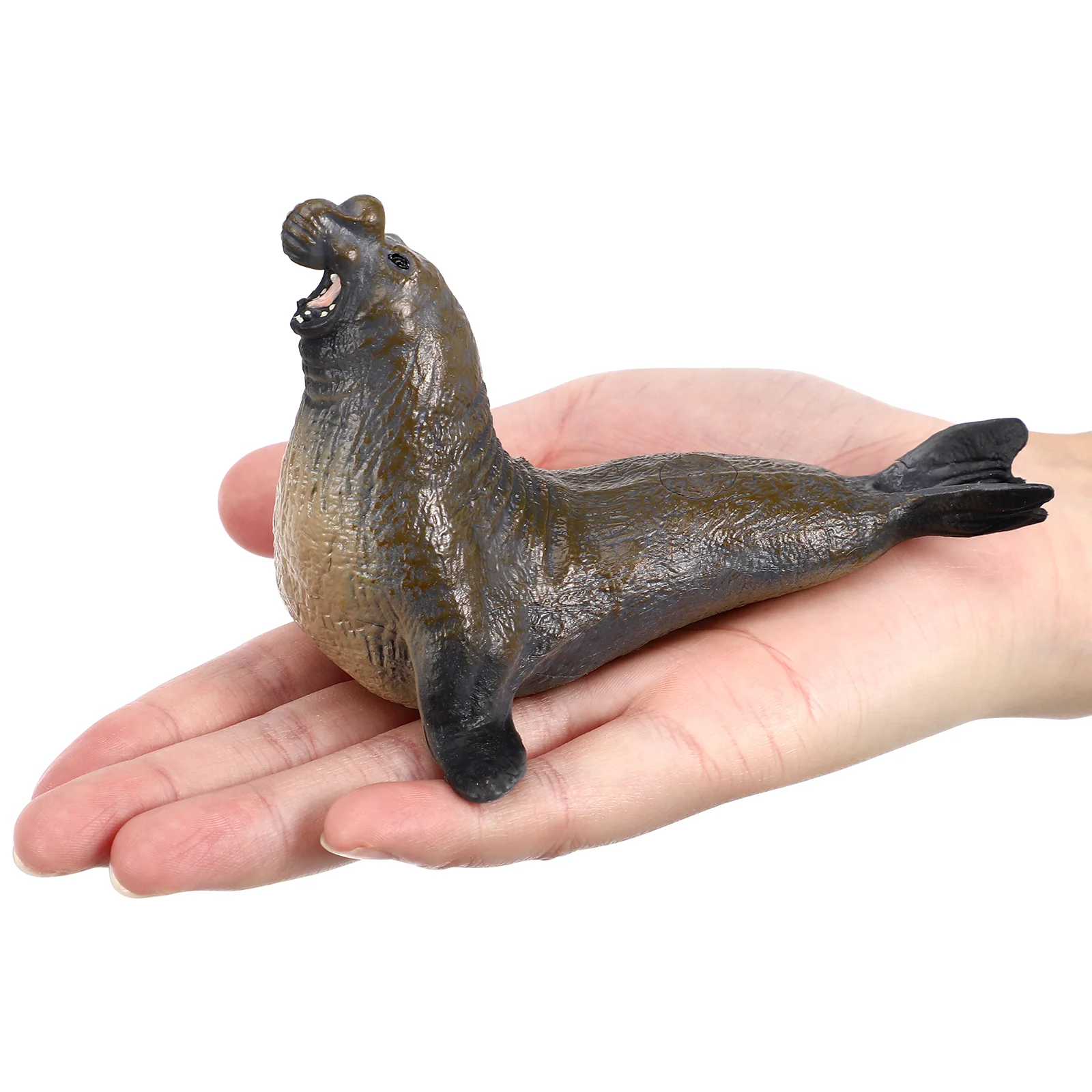 Childrens Toys Elephant Seal Ornaments Home Decoration Animal Model Pretty Brown