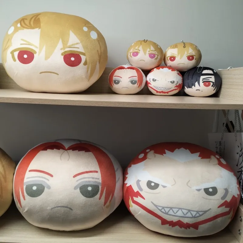 Anime Yomi No Tsugai Round Soft Plush Keychain Yuru Asa Cute Stuffed Bag Pendant U Sa Omanju Niginigi Mascot Cartoon Pillow Doll
