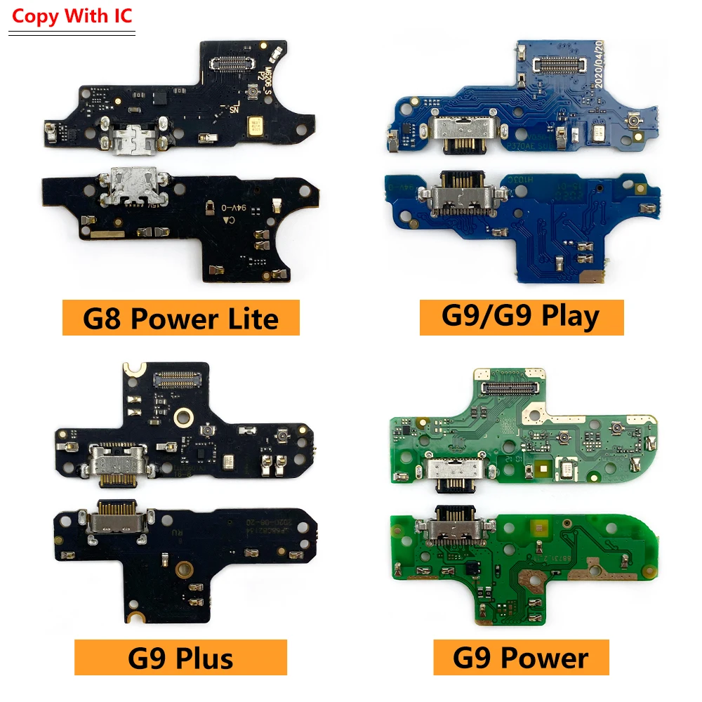 10Pcs/Lot, Dock Connector Micro USB Charger Charging Port Flex Cable Microphone Board For Moto G4 G5 G9 G8 G7 G6 Play Plus Power