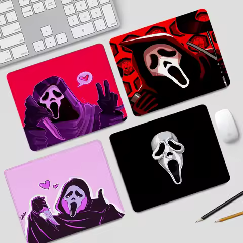 Ghostface Cute Mouse Pad Small Mousepad Gaming Accessories Office Rug Keyboard Mat Computer Desk Mat Offices Gamer Mats Anime
