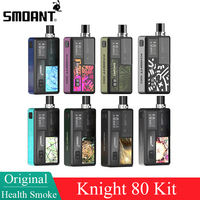 Original Smoant Knight 80 Pod Mod Kit 18650 battery 4ml pod with mesh 0.3ohm /dual 0.4ohm /RBA coil & OLED screen vape Kit