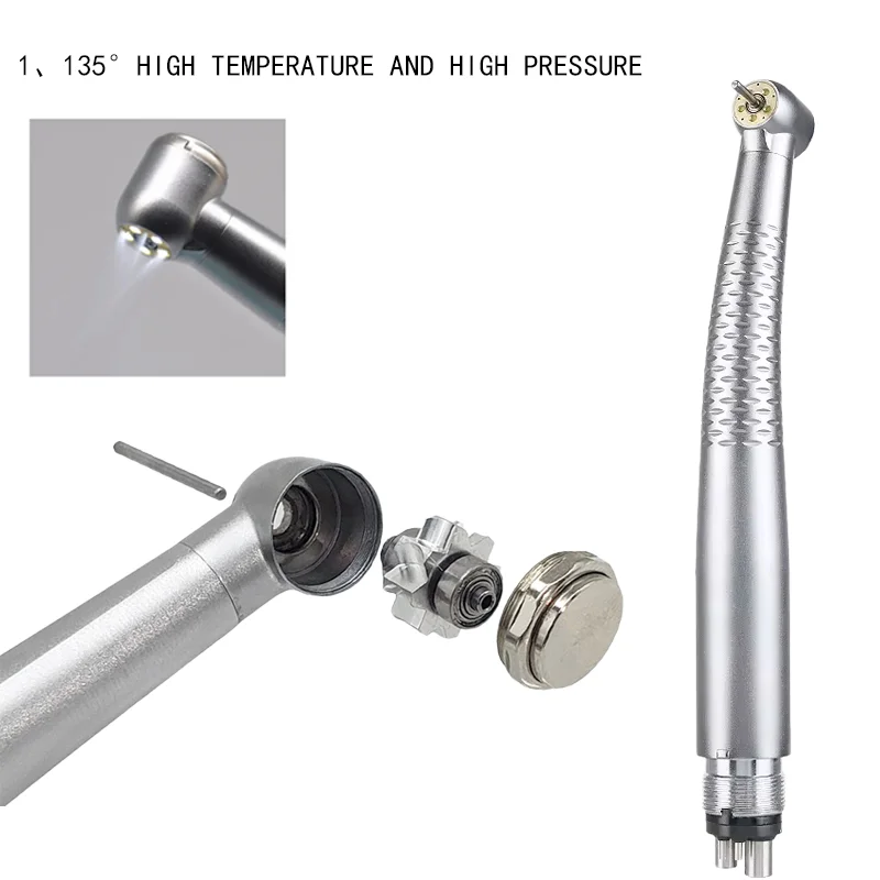 Dental Oral Therapy Products High Speed Turbine Surgical Handpieces 5 LED Lights PH P-21 1 Year Warranty