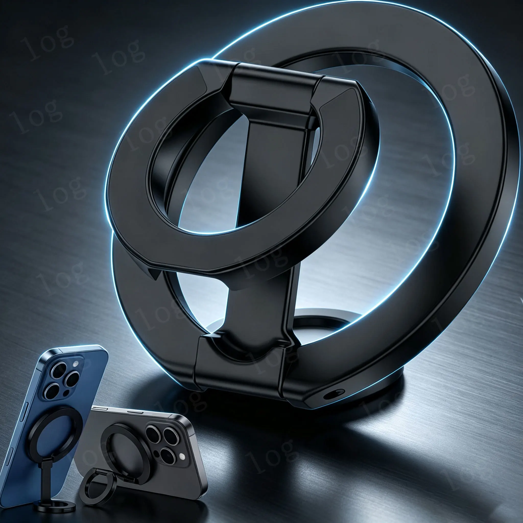 New Magnetic Phone Ring Holder 360° Rotation Foldable Stand Strong Magnet for Magsafe iPhone 17-12 Series Pro Max Samsung Xiaomi