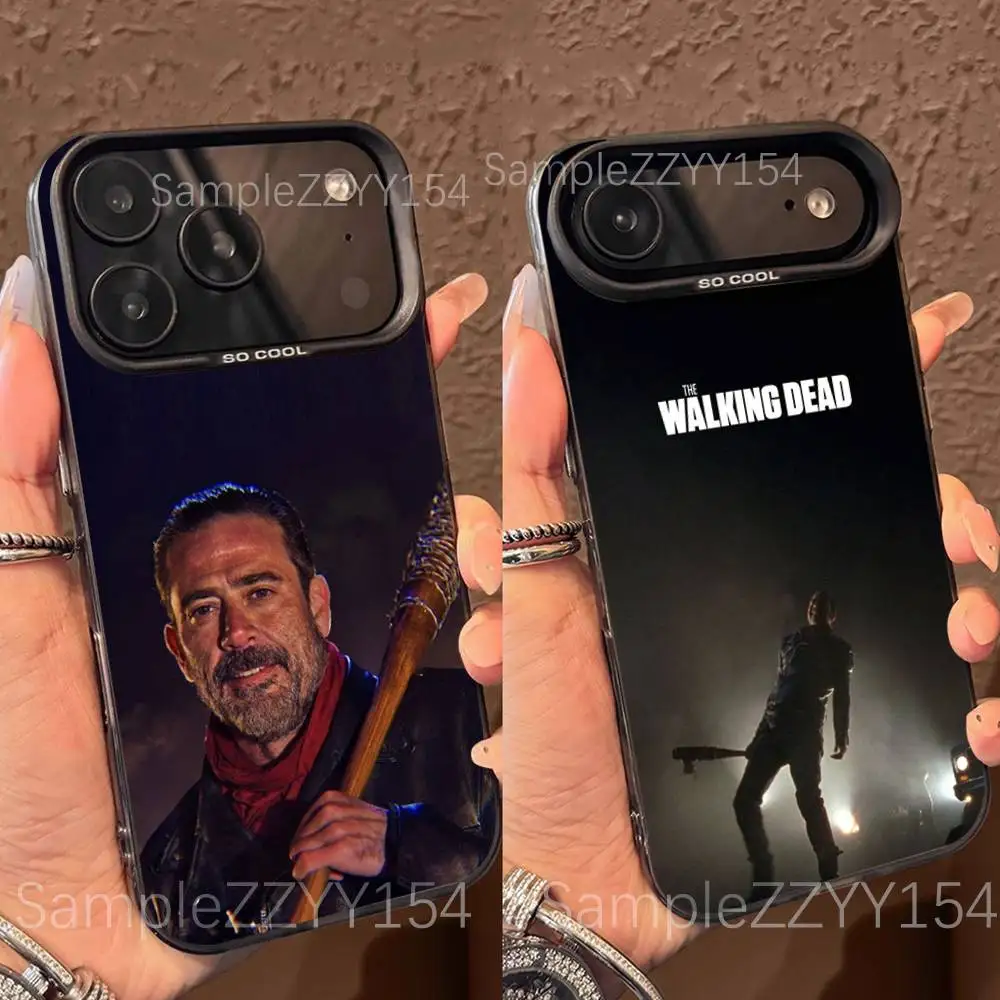 

The Walking Dead Negan Phone Case For iPhone 17,16,15,14,13,12,X,8,Pro,Max,Plus,E,SE4,Air,Mini Black IMD Matte