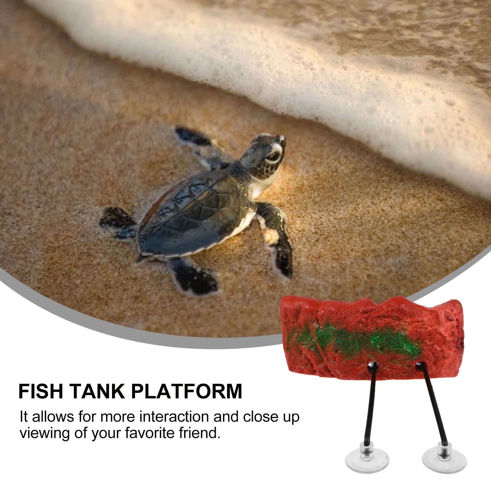 

Turtle Floating Island Bask Platform Aquarium Decoration Pet Terrace Fish Tank Float Ornament Tortoise Platform
