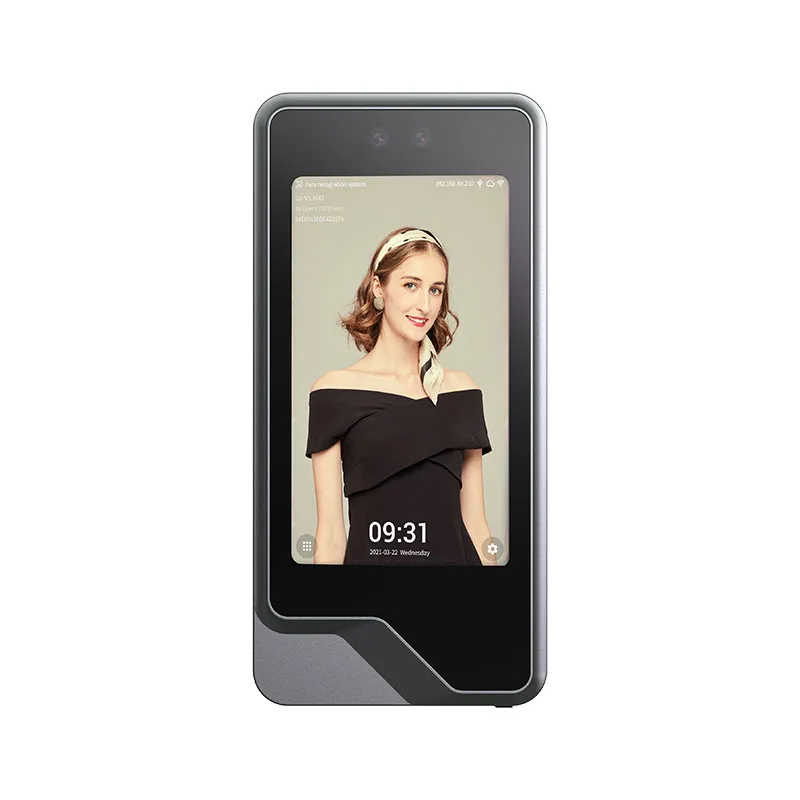 Kontrol Akses Wajah Tahan Air IP65 Dengan Pembaca Sidik Jari Atau Kode QR Pembaca Kartu EM Dan MF Absensi Wajah
