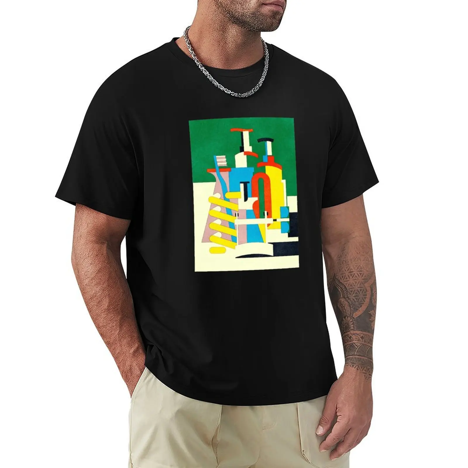 Brush and paste T-Shirt anime t shirts oversize T-Shirt