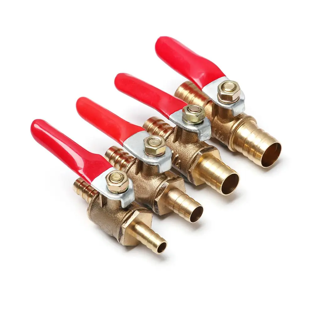 1Pc Ball Valve Professional Water/Air Gas Fuel Line Shut-off Ball Valve Pipe Fittings Thread Connector For Hose