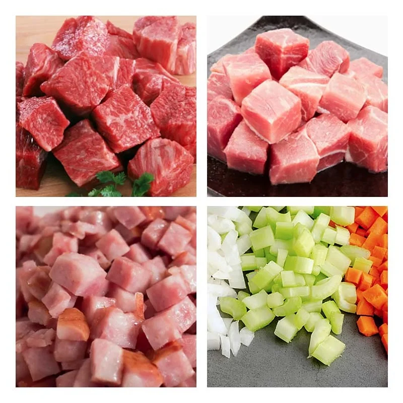 Beef Mest Dice Cutter Cubic Commercial Fresh Frozen Chicken Dicer Frozen Meat Cube Cut Machine Hot Sale