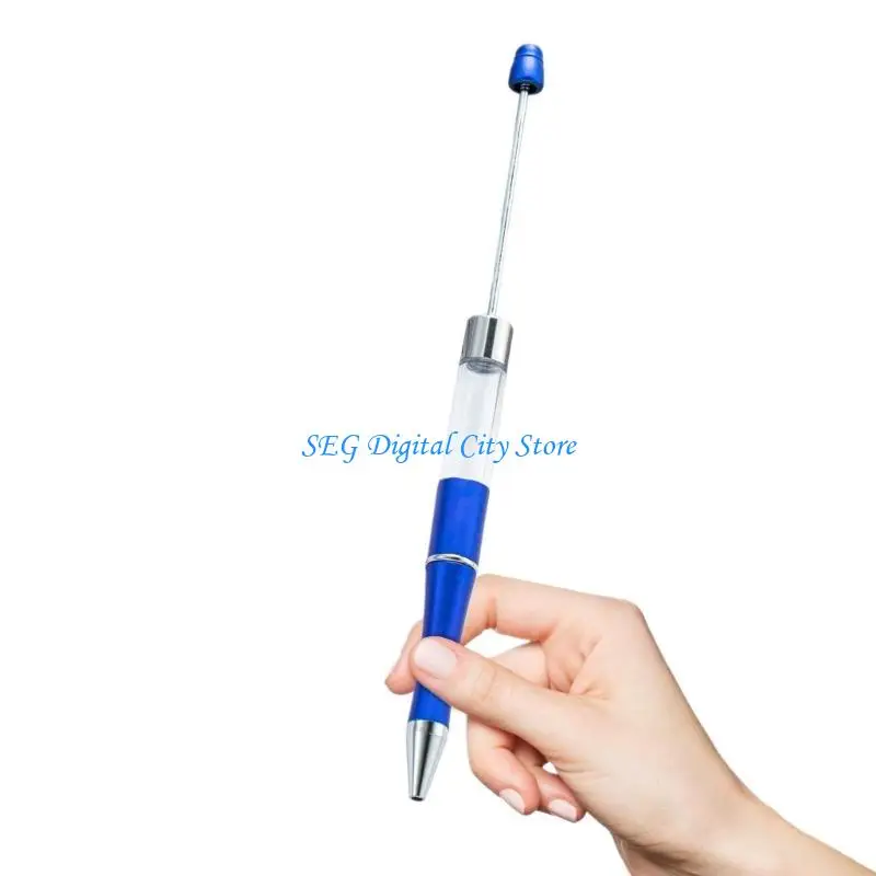 

U75B 6 Pcs Beadable Ballpoint Pen Pen Smooth Writing Pen Blank Pen 1.0mm Bead Pen Stationery Pen for School Office