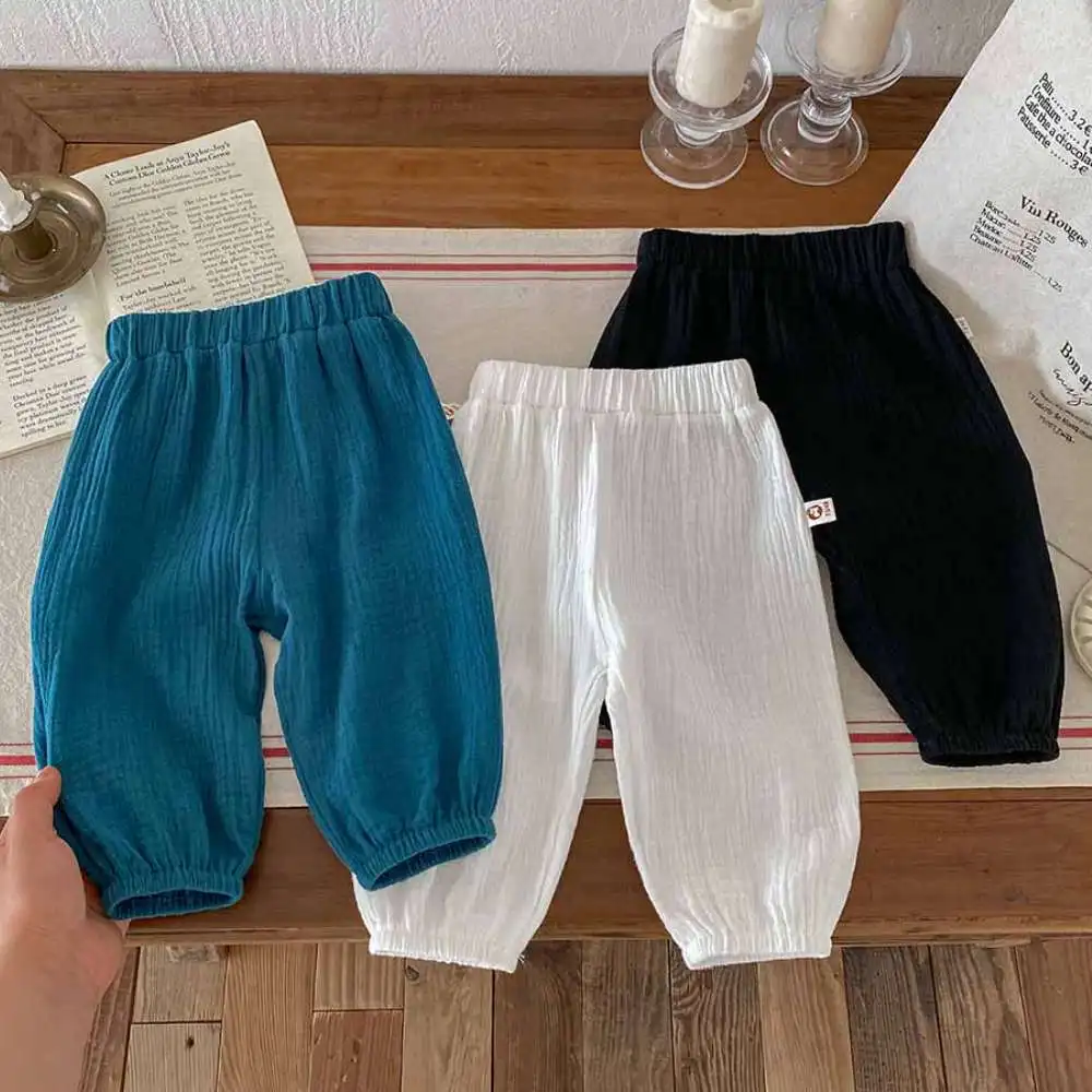 

Trousers Pants Leggings Kids Clothes Casual Outerwear Simple Fashion Universal Loose Children Outdoor Wear Male Female Babies