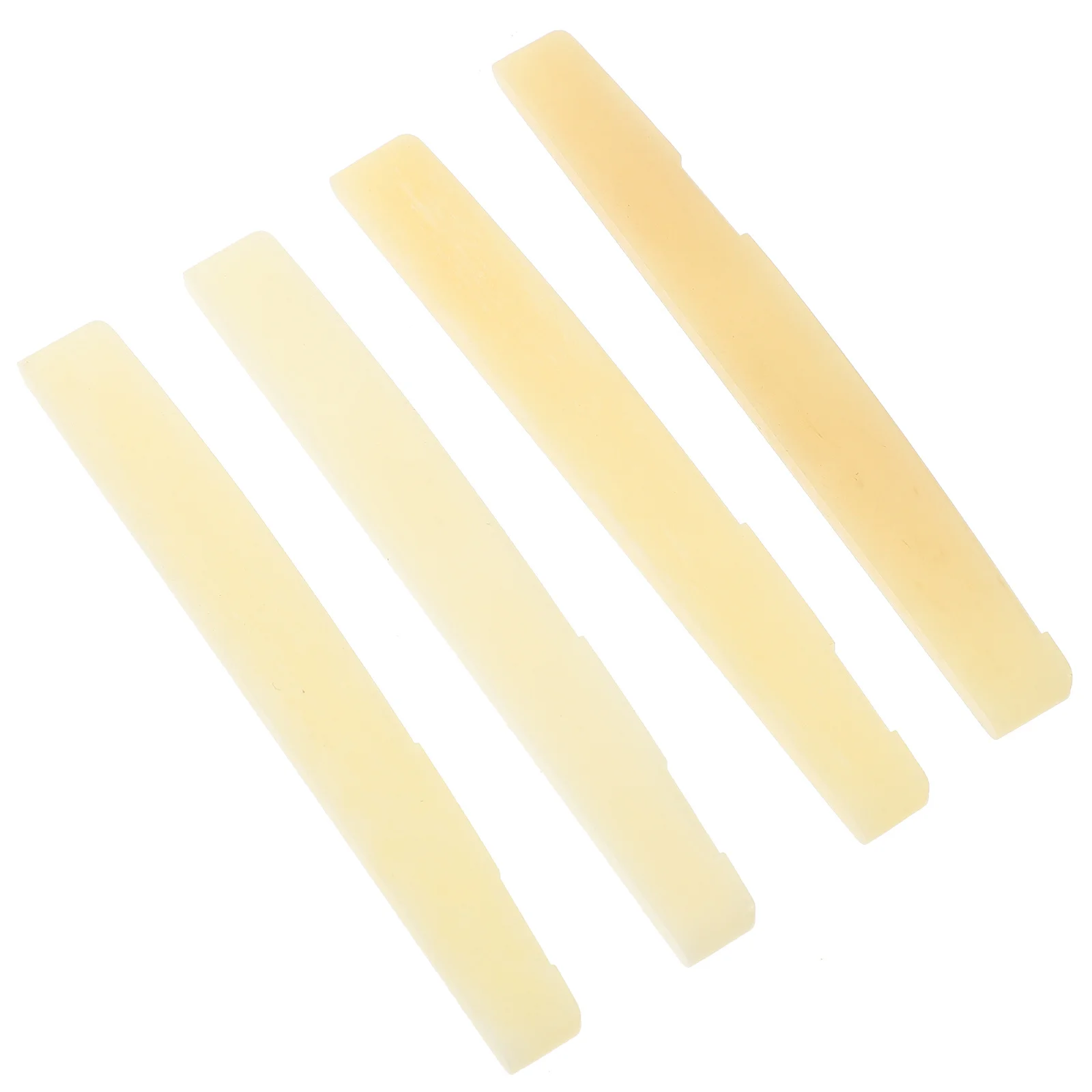 

4pcs Saddle Replacement Folk Bridge Sturdy Lightweight Easy Install Improved Sound Guitar Bridge Saddle Folk Guitar Accessories