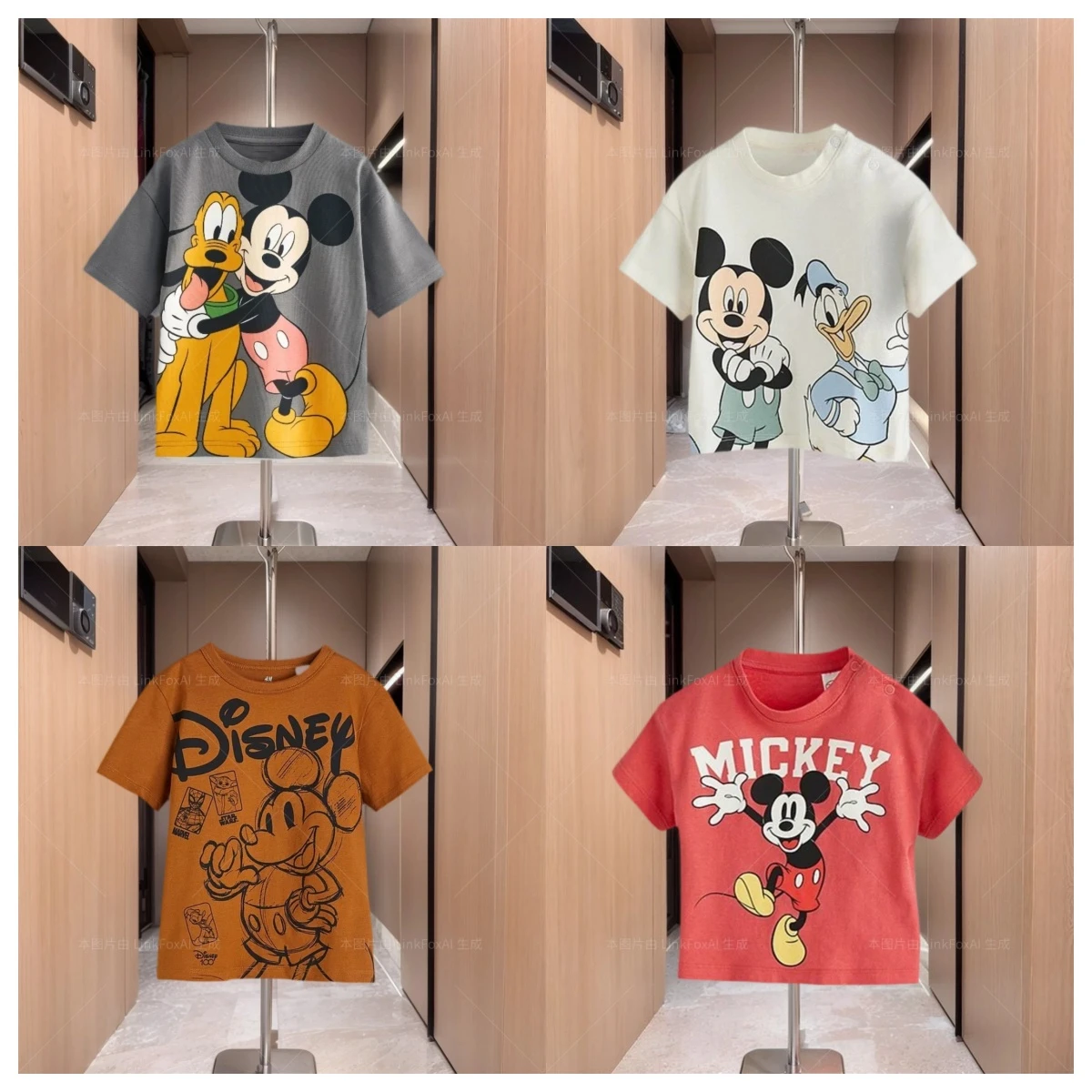 2025 Summer Korean Children's T-shirt Simple Children's Fashion Printed T-shirt Daily Casual Short Sleeve Girls' Top