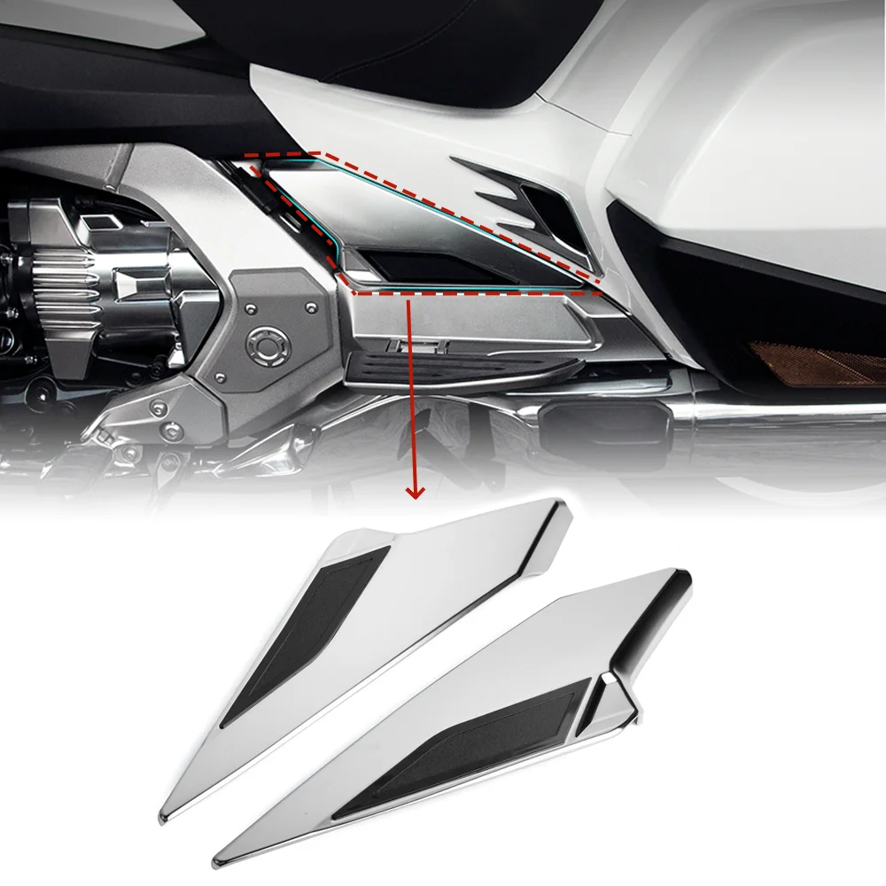 PANICAL Chrome Decoration Cover for Honda Goldwing GL1800 2018-2026 Motorcycle Front Rear Housings Protection Accessories