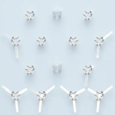 

24pcs Spring Diy Lamp Installation Parts Lamp Screen Fixing Clips Iron Spring Buckles Support Buckles Pendant Light Shade Clips