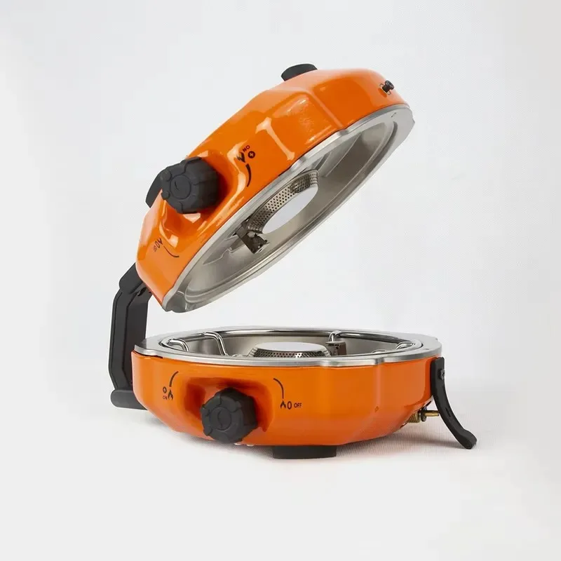 Portable lightweight cooker set for outdoor adventure sports camping and picnics with frying pan and stove