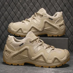 Outdoor Mens Combat Tactical Desert Boots Male Field Hunting Hiking Climbing Training Waterproof Sports Shoes