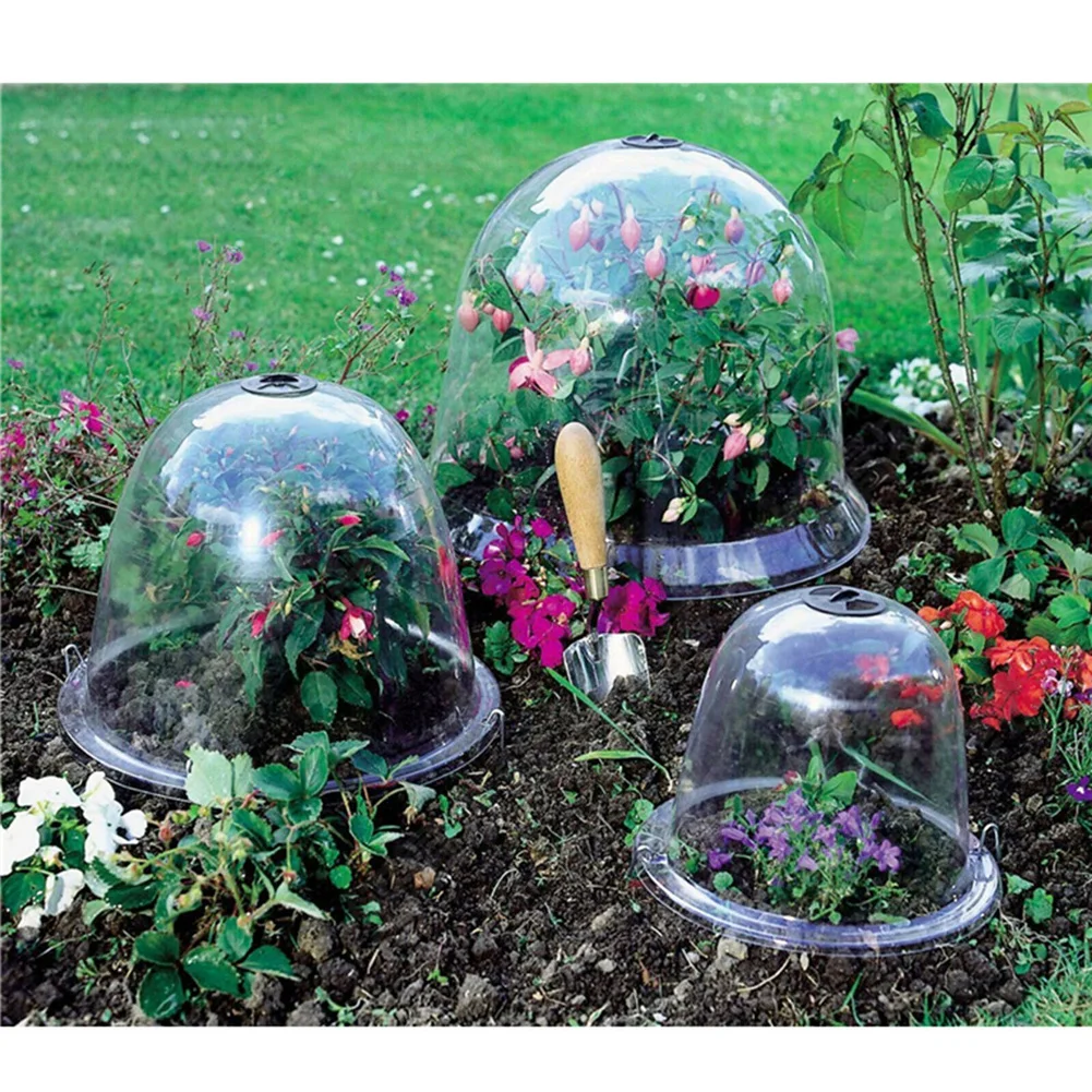 

Plant Bell Cover Dome Anti-freeze Transparent Protector Cover Mini Greenhouse Outdoor Garden Plant Protect