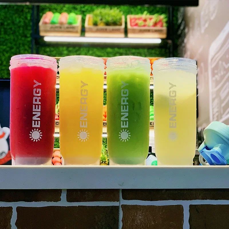 500/700MLSports Water Bottle Protein Shaker Outdoor Travel Portable JuiceCup With Powder Case Coffee Mugs Leak Proof DrinkBottle