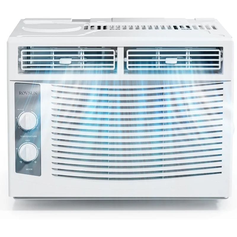 

Оконный кондиционер ROVSUN 5000 БТЕ, оконные блоки переменного тока с механическим управлением и комплектом для простой установки, идеально подходит для помещений до 150