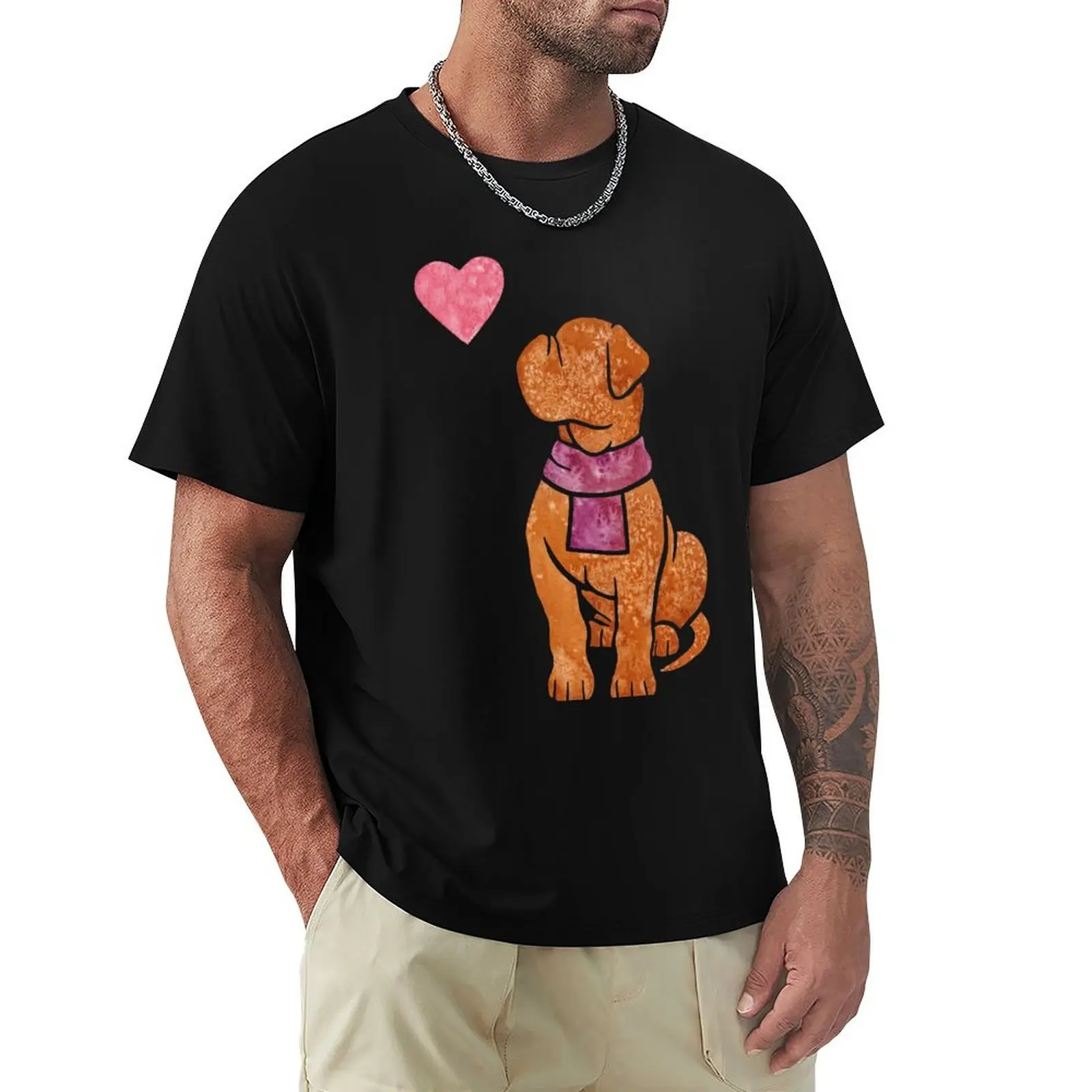 Watercolour Dogue de Bordeaux dog T-Shirt tops rapper graphic tees tees cheap stuff tee shirts for men