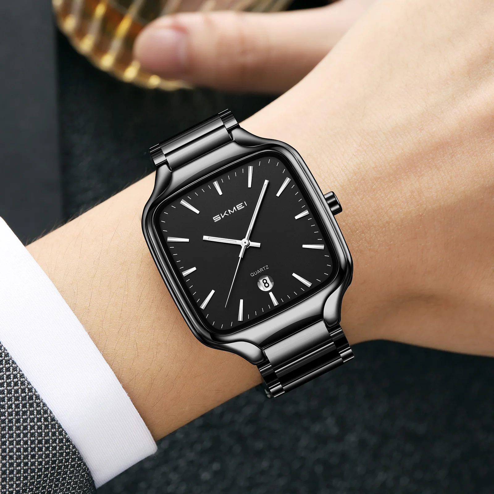 SKMEI 9366 Simple Men Quartz Watches 30M Waterproof Reloj Hombre Men’s Wristwatches Business Work Leisure Date Male Clock - view 2