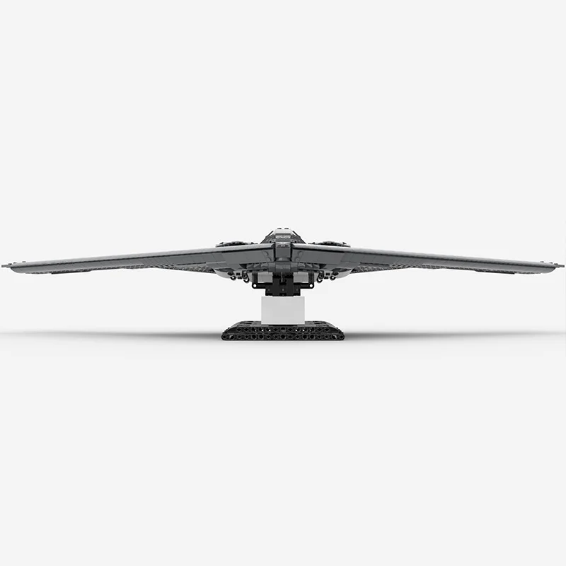 MOC Military Fighter Model Building Brick 1:72 Scale B-2 Bomber Technology Modular Blocks Puzzle Christmas DIY Toy Children Gift