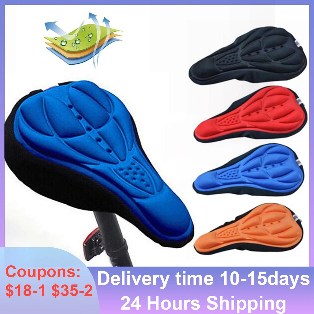 

Дышащее седло для велосипедного сиденья, 3D Силиконовая поролоновая Подушка, чехол на сиденье горного велосипеда, велоседло