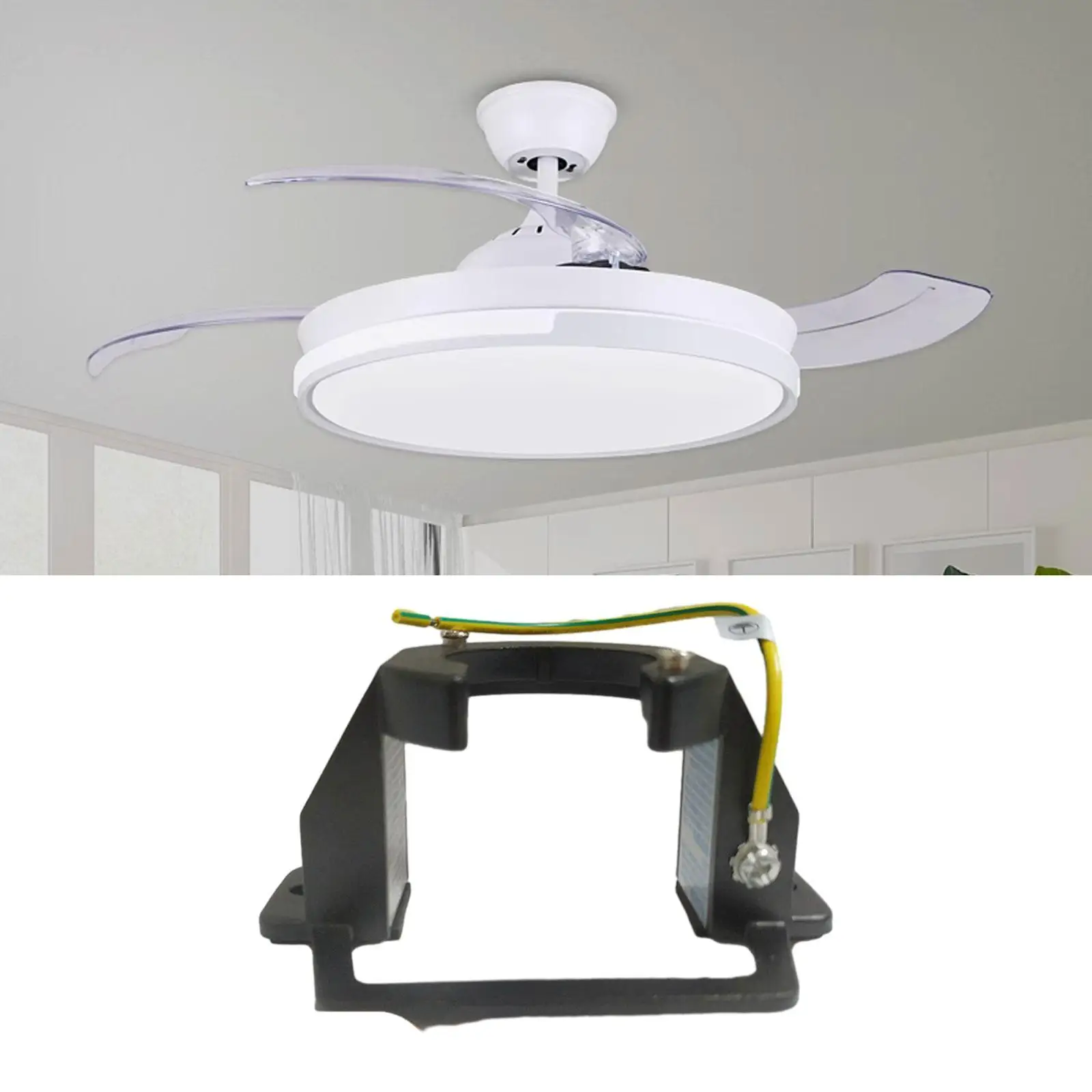 

Ceiling Fan Mounting Bracket for Living Room Patio Porch Support Install Kit