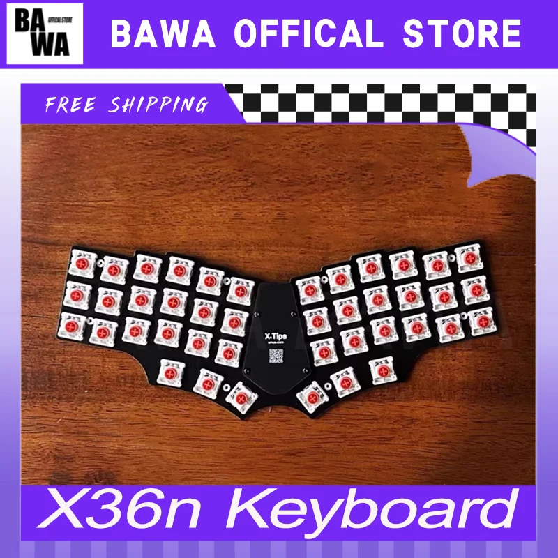

X36n Keyboard Corne V4 Layout Wireless 42keys Integrated Ergonomic Mechanical Keyboard Support Qmk Vial Custom Gamer Accessory