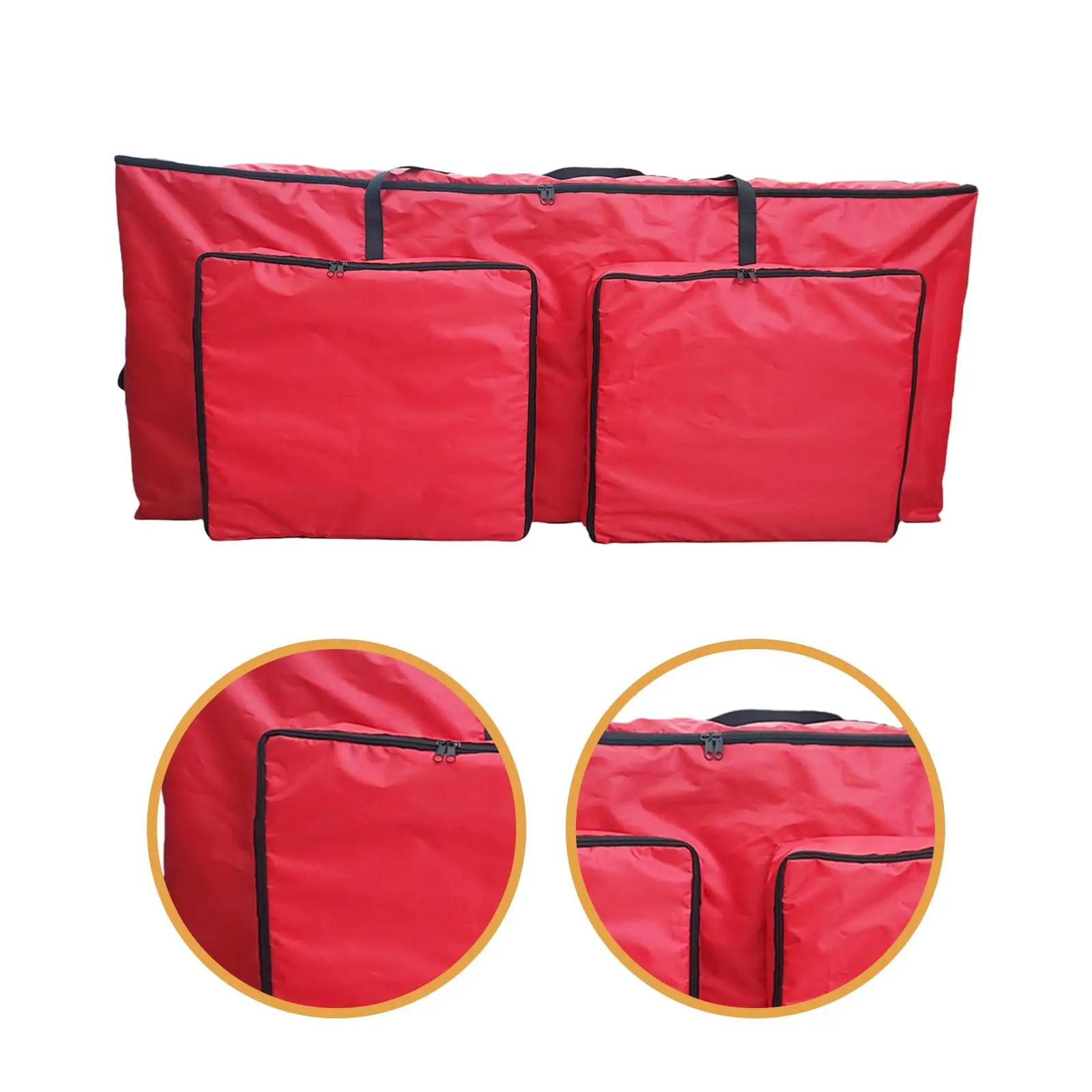 Christmas Tree Storage Bag Xmas Tree Bag Dustproof Zippers Oxford Fabric Large Capacity Holder for Holiday Decoration Wreath view 5