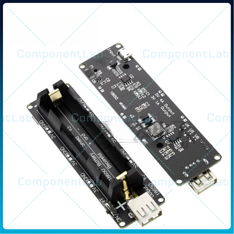 5-15pcs 18650 Battery Base 5V Power Supply Module Overcharge Protection Compatible for Raspberry Pi 3