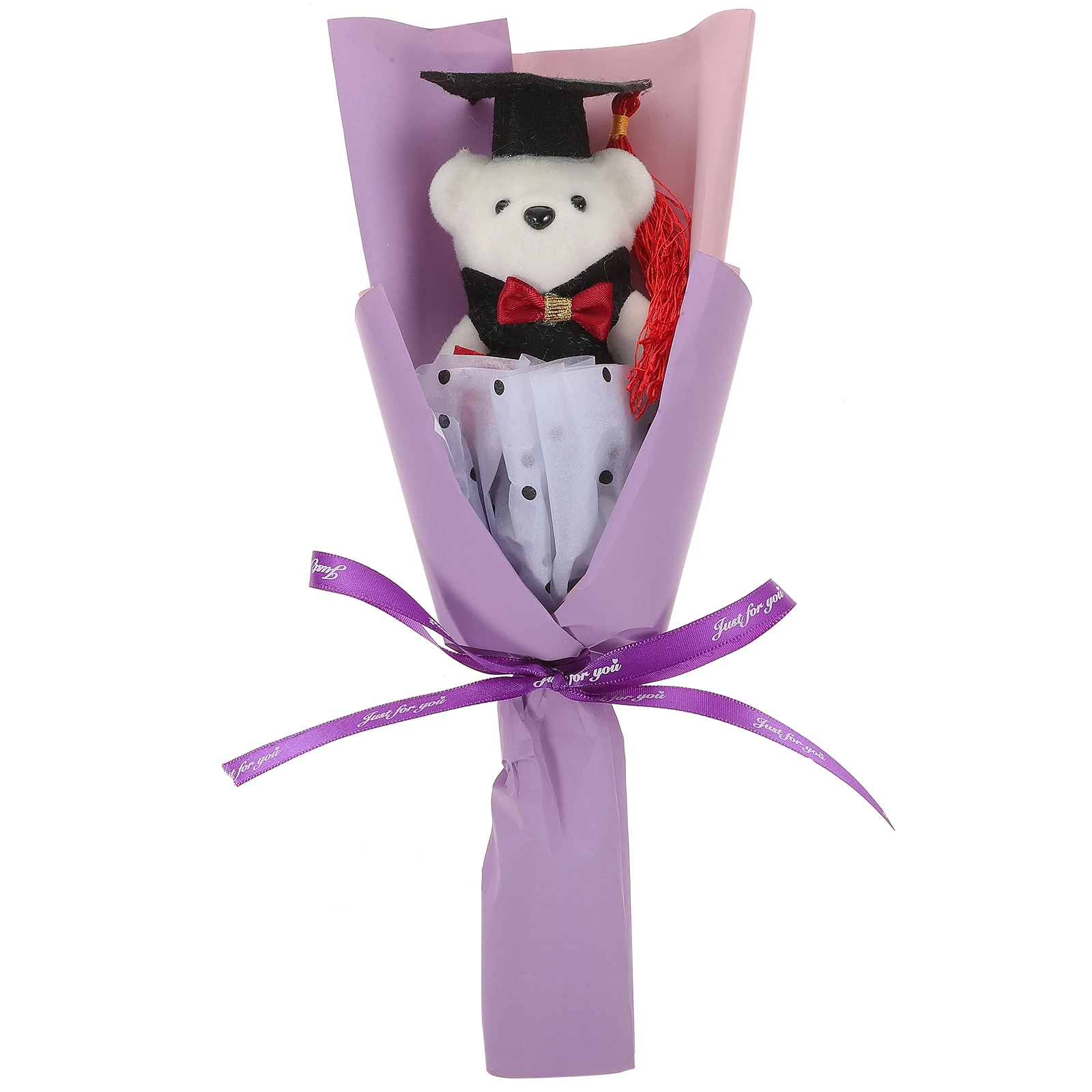 

Gift Bouquet of Bears Bride Hello Plastic College Graduation Artificial Flowers