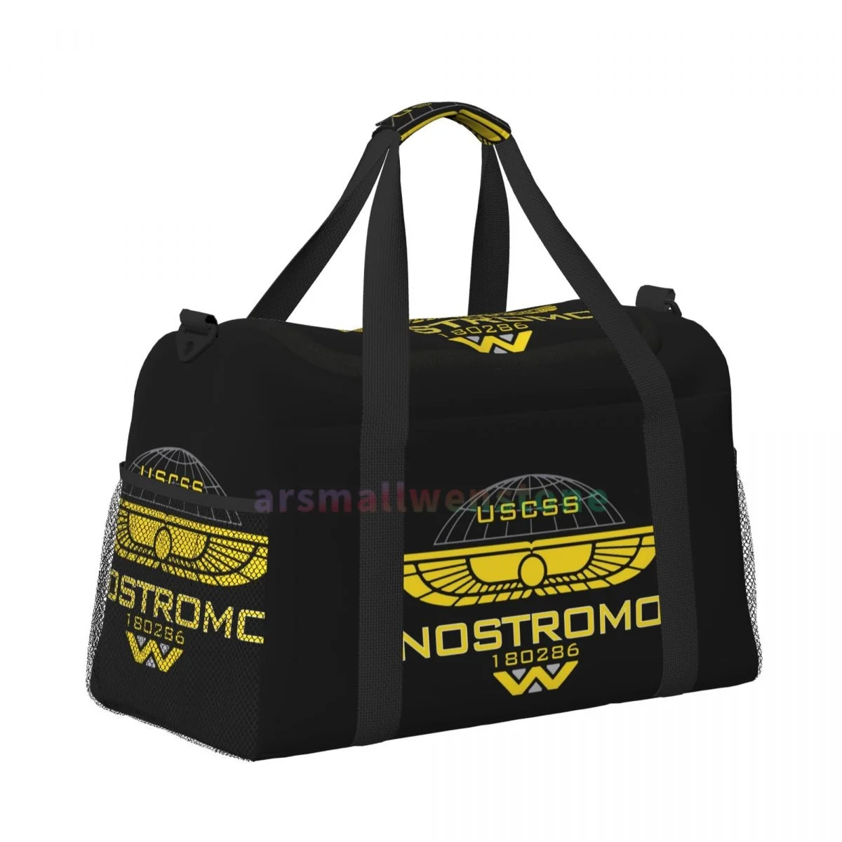 Nostromo Alien Baseball Cap Travel Duffel Bags Sport Gym Yoga Luggage Bag Personalized Weekender Bag with Shoulder Strap