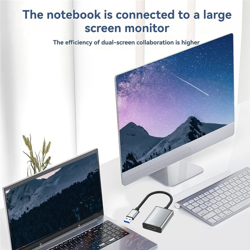 A99E-USB إلى محول متوافق 1080P 60 هرتز كابل فيديو خارجي USB 2.0 لتحويل الكمبيوتر