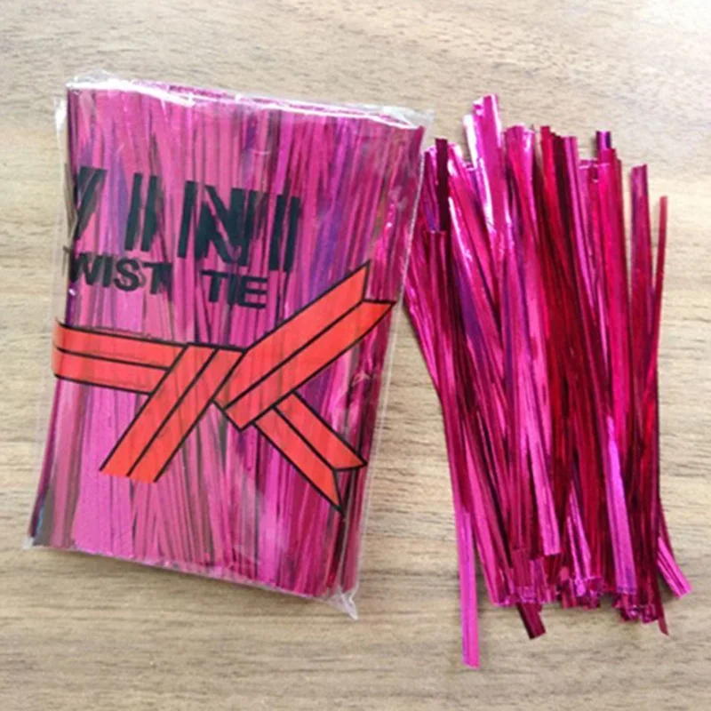 800 Pcs Metallic Twist Ties for Candy Lolli Cake  Cello Bag Party