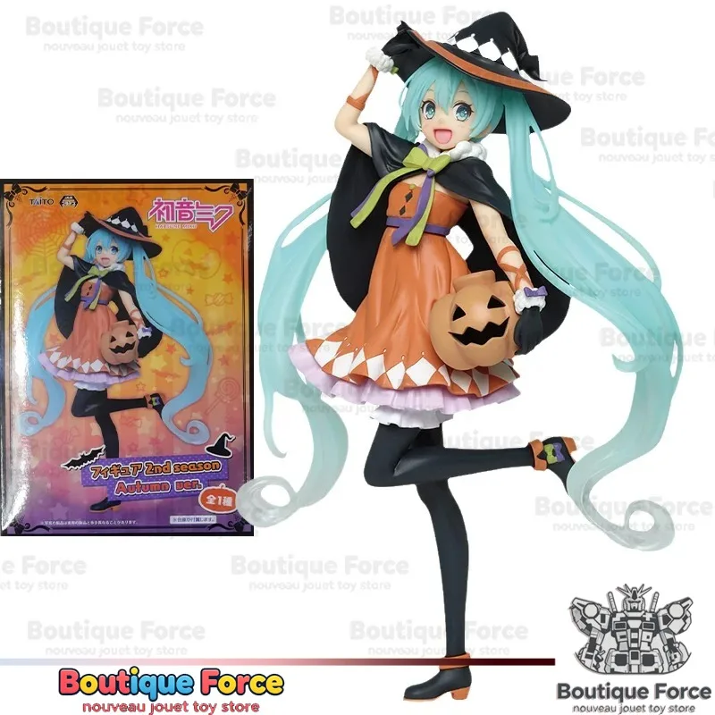 

Hatsune Miku Taito Virtual Singer Anime 2nd Season Autumn Costume Halloween Pumpkin Action Figure Toy Model for Kids Gift