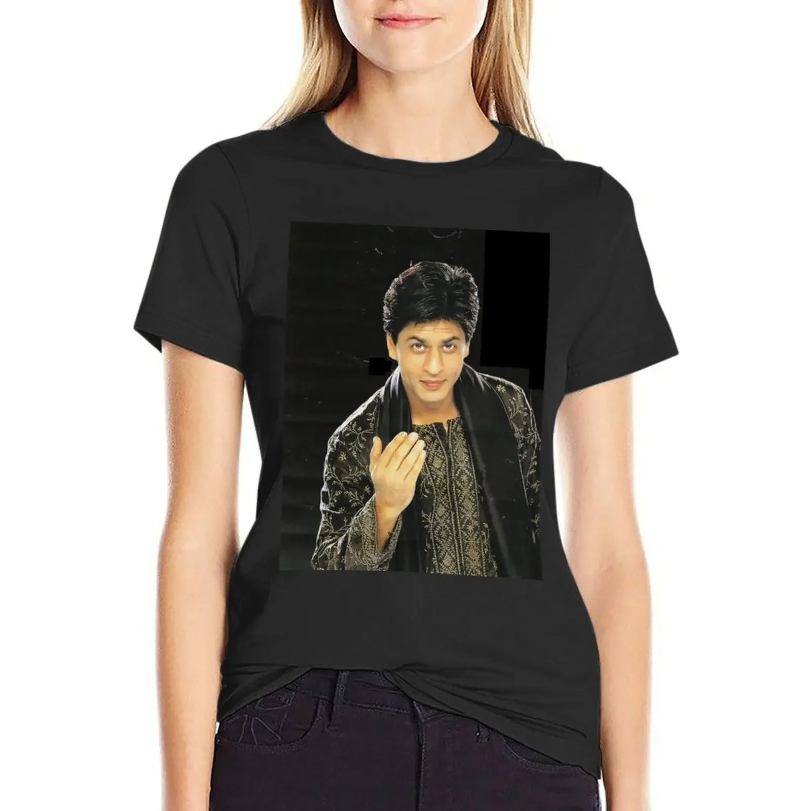 shahrukh khan young T-Shirt cute clothes Aesthetic clothing female Blouse Woman T-shirts