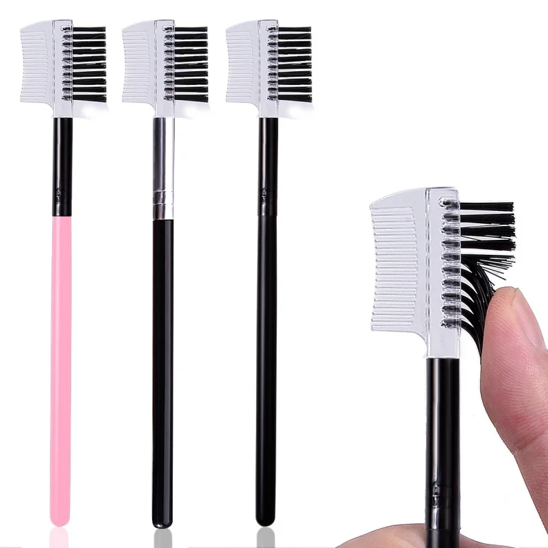 Double Headed Eyebrow Brush Eyelash Comb Eyebrow Eyelash Shaper Eye Brow Brush For Grooming Brows Reusable Makeup Tool