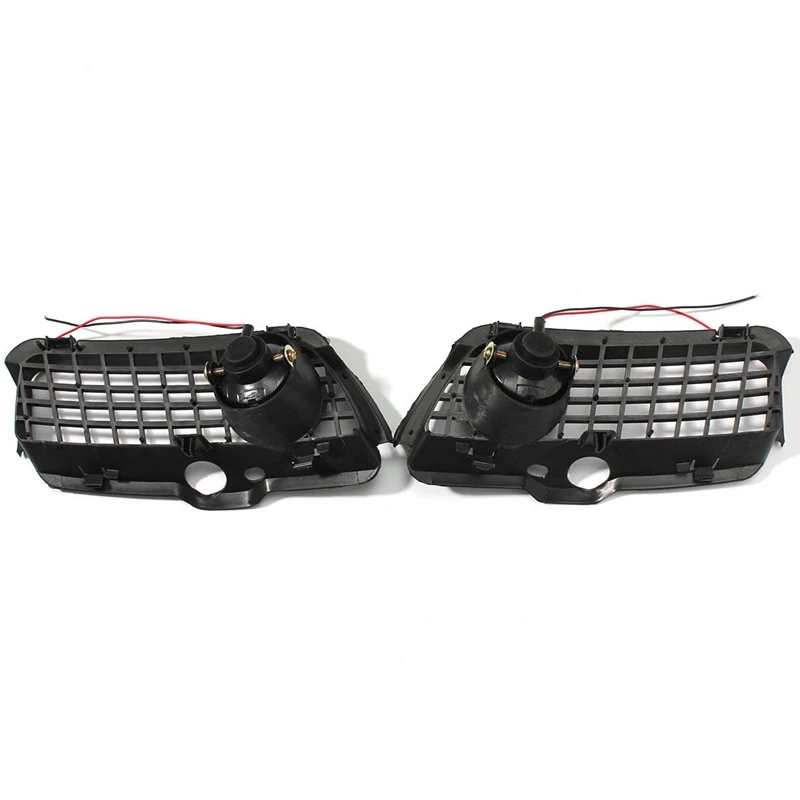 1Pair Car Front Bumper LED Fog Lamp Grille Cover For VW Golf Jetta MK3 Cabrio 1993-1998 White Drl Driving LED Fog Light Parts